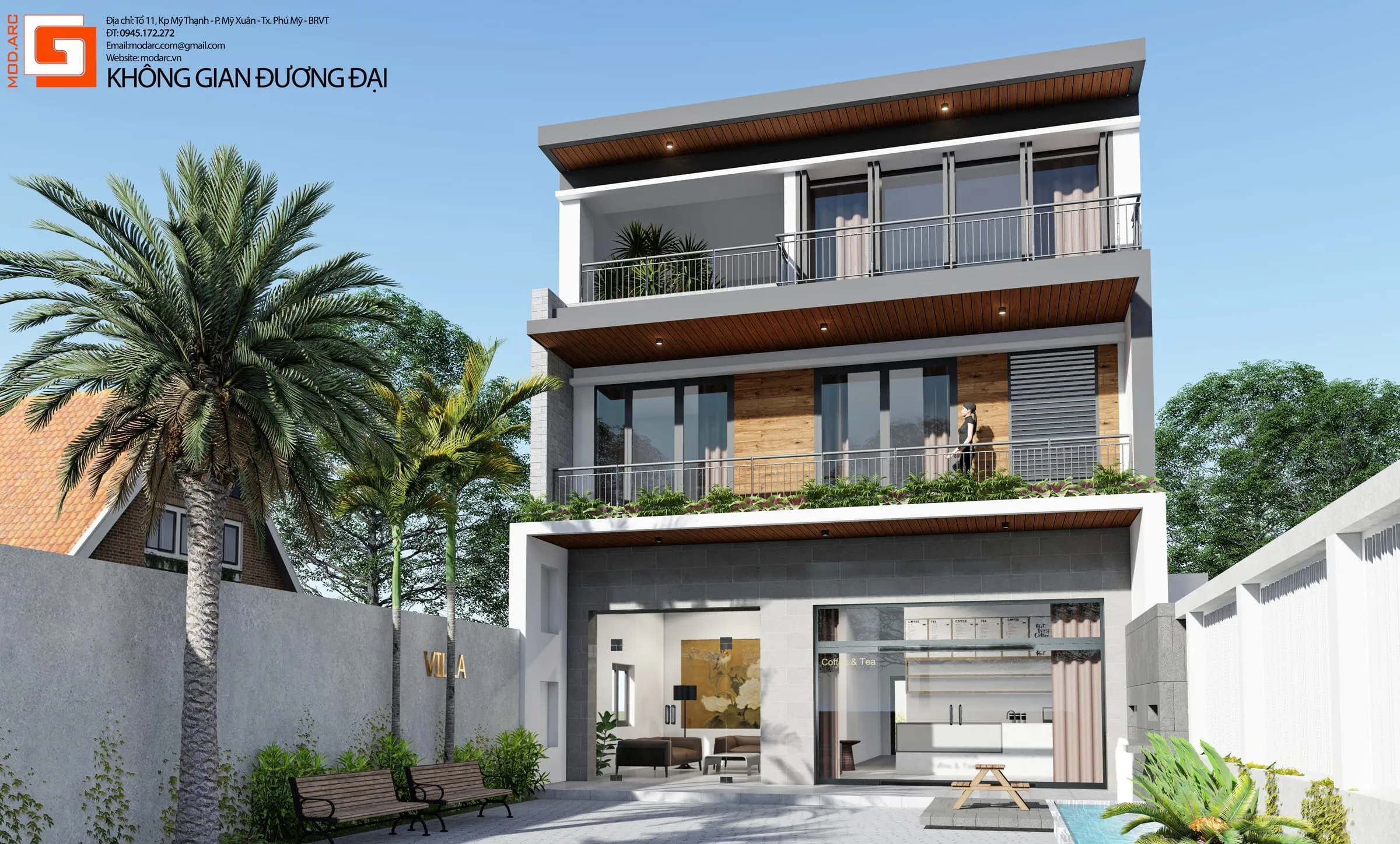 Phối cảnh Nhà phố chị Tương