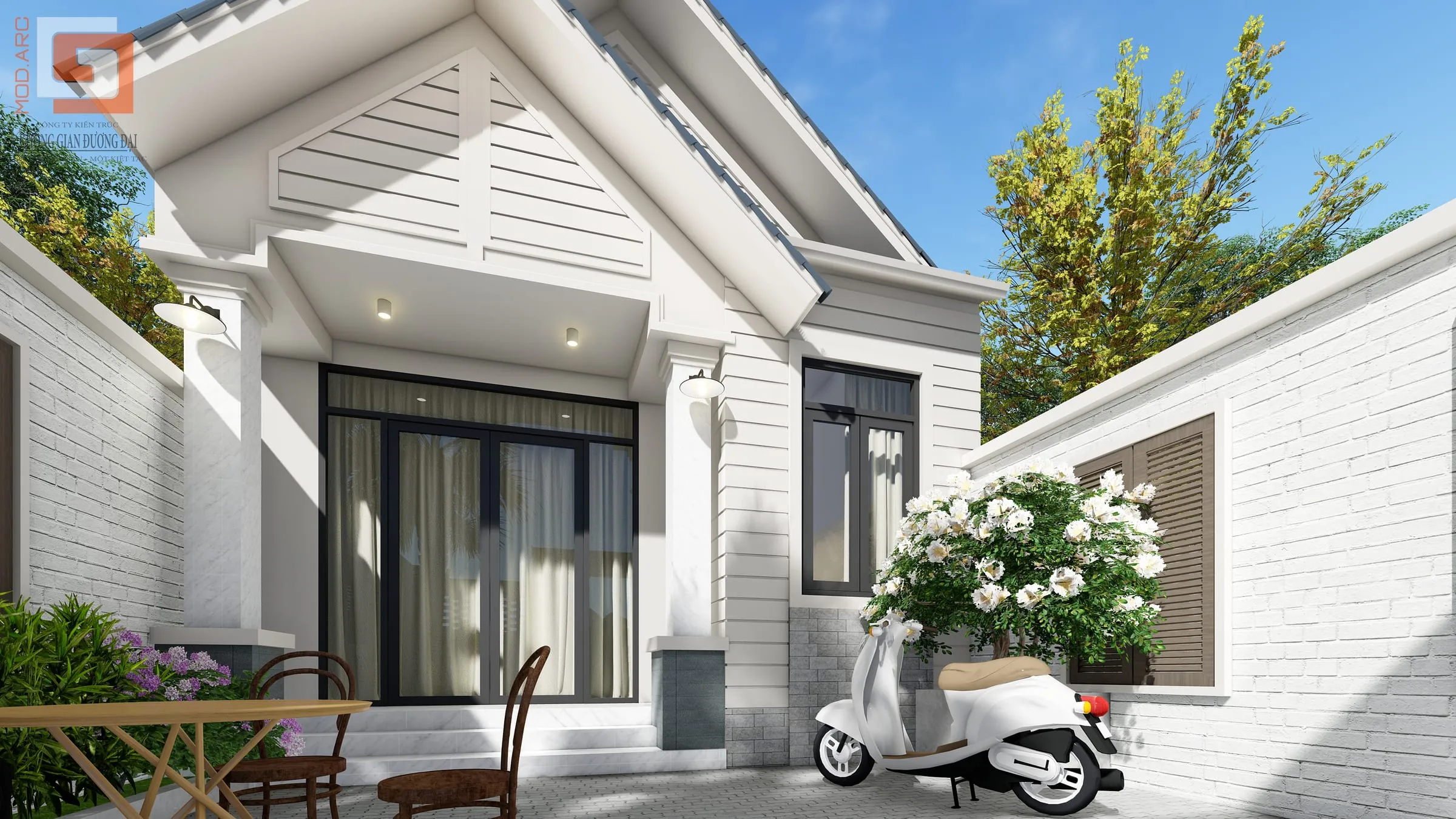 Nhà mái Thái chị Thủy – phối cảnh 3