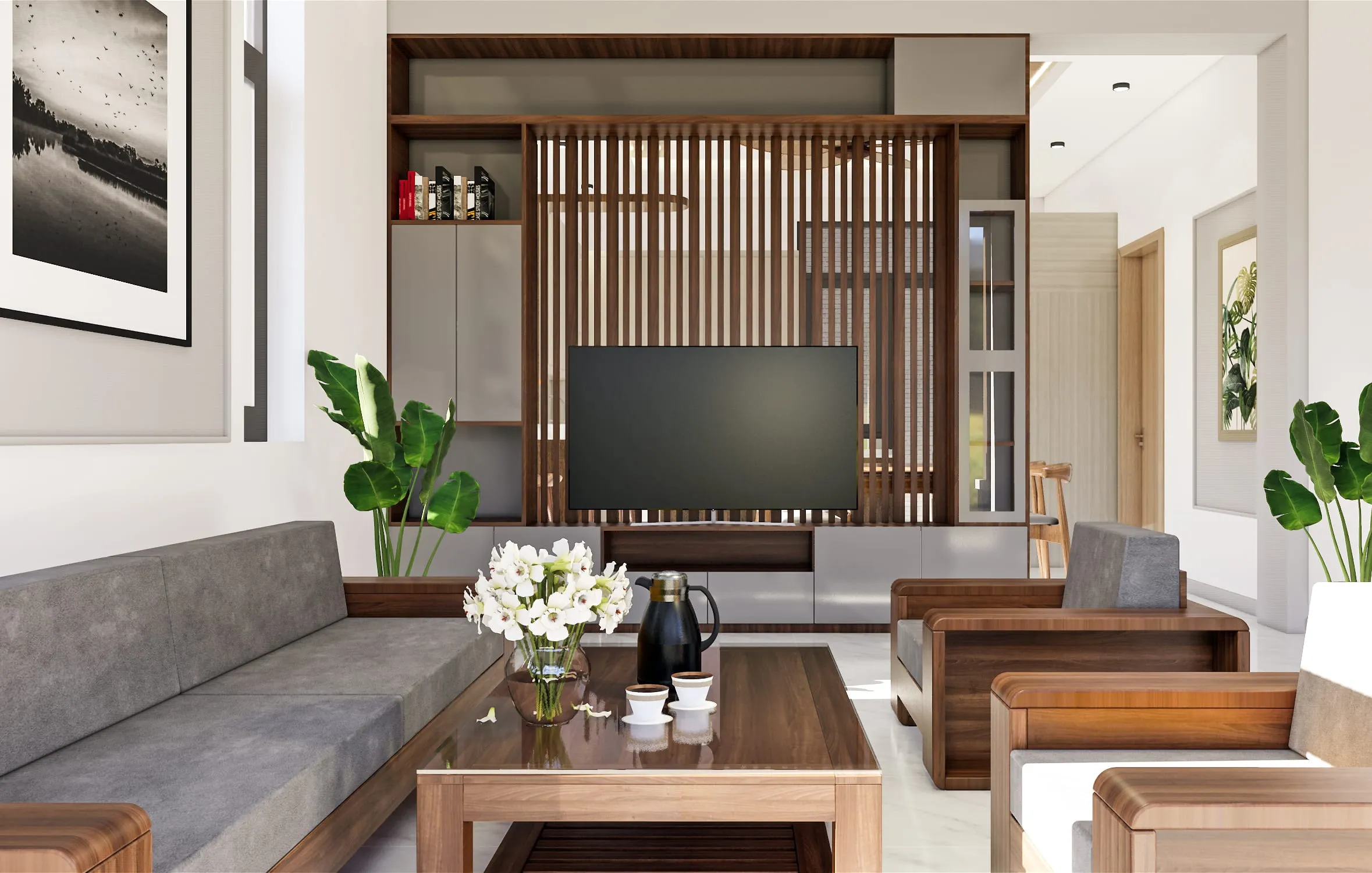 Nhà mái Thái anh Hiệp – phối cảnh 4