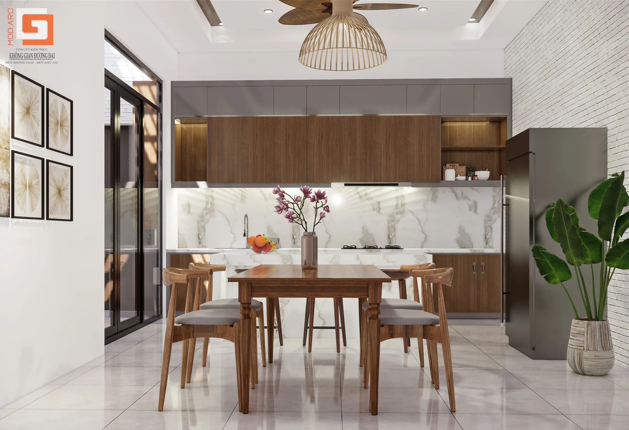Nhà mái Thái chị Thủy – phối cảnh 6